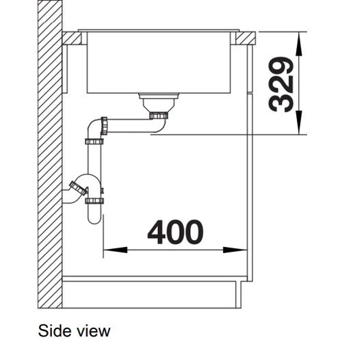 Blanco legra xl 6 s crna - 860x500/190 mm Slike