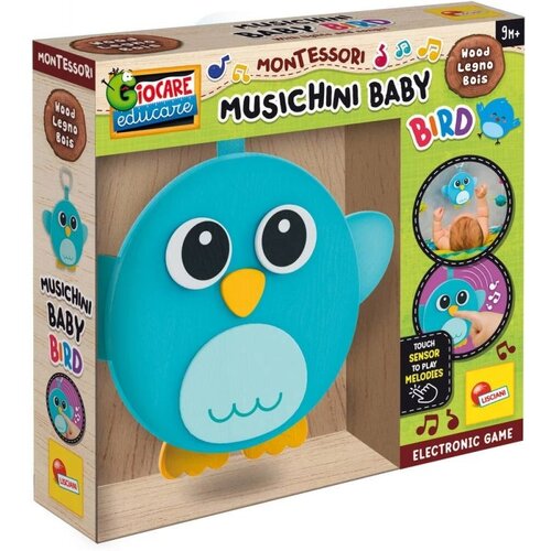 Lisciani Drvena ptica koja pjeva Montessori, Plava Cene