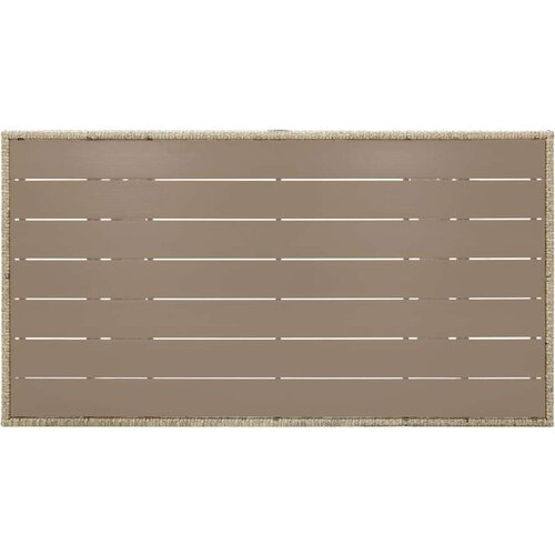 VidaXL Vrtni stol sivi 120 x 70 x 66 cm od poliratana Slike