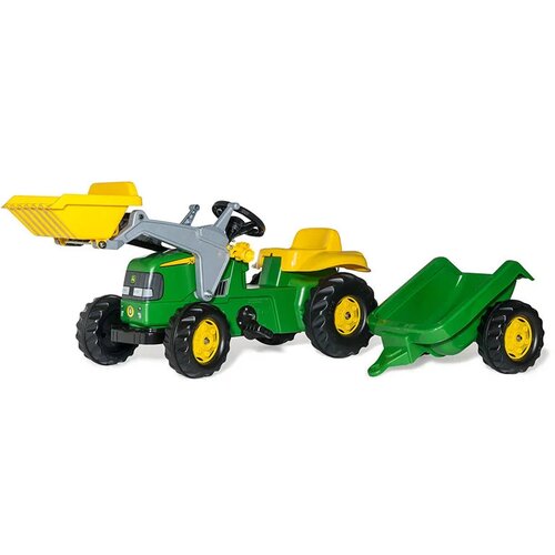 Rolly traktor na pedale Kid John Deere sa prikolicom i utovarivačem Cene