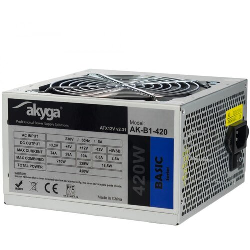 Akyga AK-B1-420 power supply unit 420 W 20+4 pin ATX ATX Grey Cijene