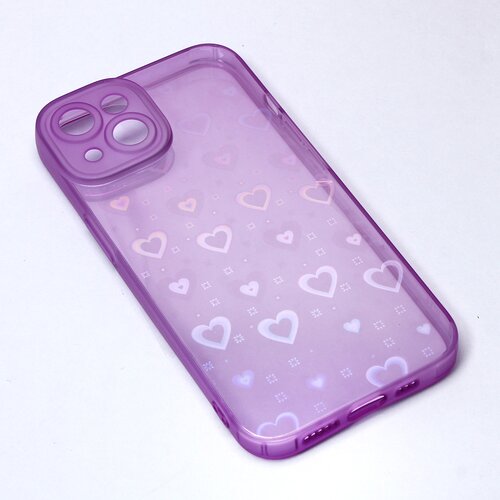 Maska za telefon Heart Color IMD za iPhone 14 6.1 ljubičasta Slike