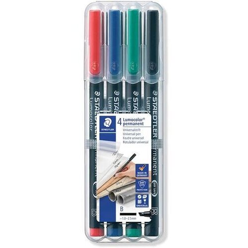 Staedtler marker lumocolor permanent, b, 4/1 v etuiju 314 WP4 Slike