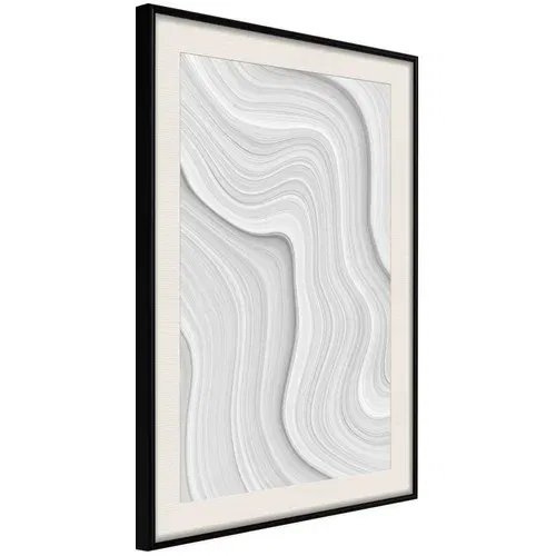  Poster - Snow Contour Lines 30x45