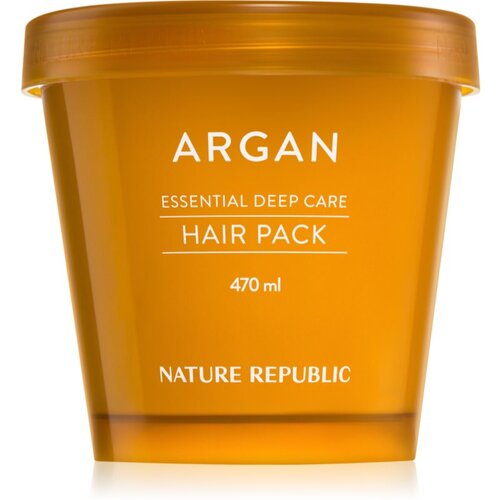 NATURE REPUBLIC Argan Essential Deep Care Hair Pack hidratantna i hranjiva maska za o&amp;scaron;tećenu kosu 470 ml Slike