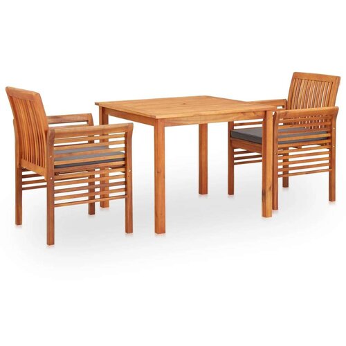  3-dijelni vrtni blagovaonski set s jastucima bagremovo drvo Cijene