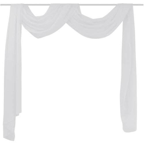 vidaXL Prosojna Zavesa 140 x 600 cm Bela, (21024685) Cene