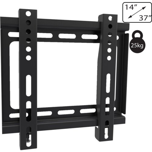 Amiko Nosač zidni za TV prijemnik 14&amp;quot; - 37&amp;quot;, 25 kg, 1D - Wallmaster 14-37 FIX Slike