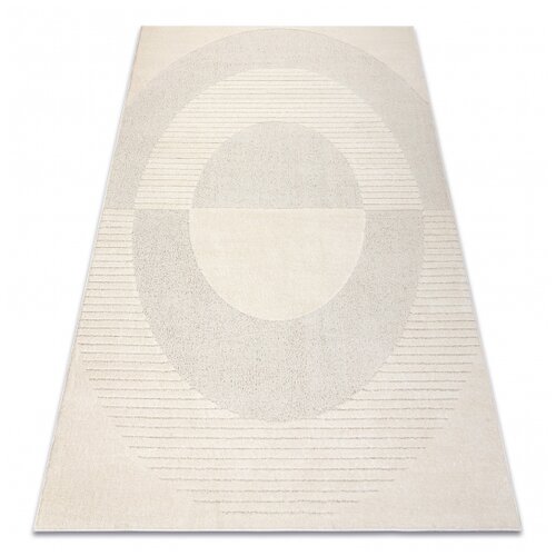 RugsX DUNE 2502 preproga kremna – geometrijska, krogih, struktura 240x330 cm, (5000231442) Cene