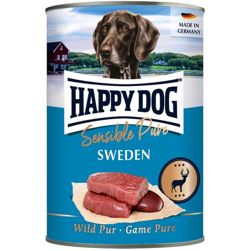  Varčno pakiranje Happy Dog Sensible Pure 12 x 400 g - Sweden (čista divjačina) Cijene