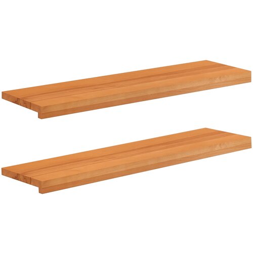 Step treads 2 kom. 100 x 25 x 2 cm Svijetlosmeđa Cijene