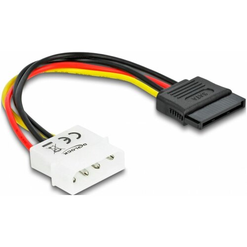 Delock Kabel Power SATA HDD> 4pin mo&scaron;ki &ndash; ravni 0\,12 m tok priključni kabel 0.12 m, (21159677) Cene