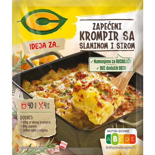 Centroproizvod C dodatak jelu krompir sa slaninom i sirom 35g Cene