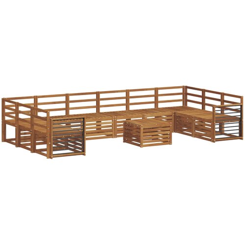 Set vanjskih sofa 11 kom. Prirodna Slike