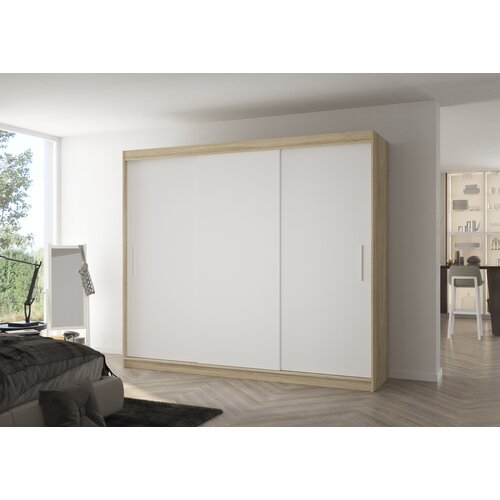 ADRK GARDEROBNA OMARA ANTOS 250 CM (VE BARV)-Sonoma hrast/bela Slike
