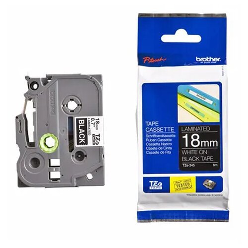 Brother originalna P-touch traka TZE345 18mm bijelo na crno Slike