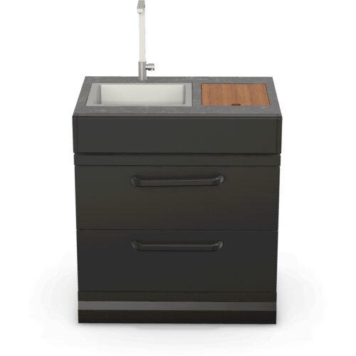 GRLLR Connect&amp;reg; Sink Unit s pultom s kamnitim videzom Slike