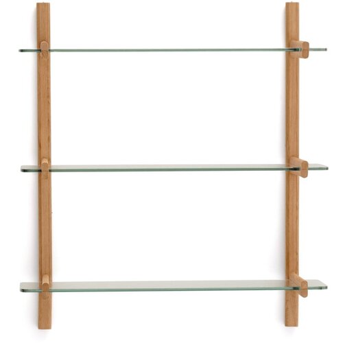 Kave Home Stakleni modularni sustav polica u prirodnoj boji 90x98x30,5 cm Sitra – Cijene