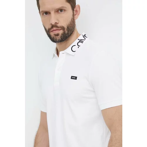 Calvin Klein Polo majica za muškarce, boja: bijela, bez uzorka, K10K112467
