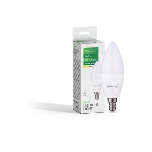 Greentech led sijalica e14 7w 4000k c37 ip20 sanan chip ( LB-1205 ) Cene