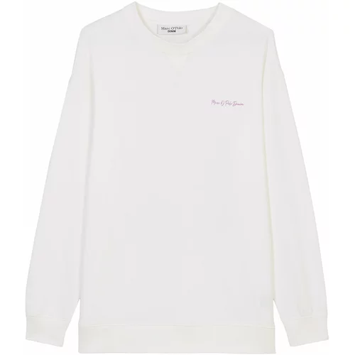 Marc O'Polo Denim Sweater majica ljubičasta / bijela