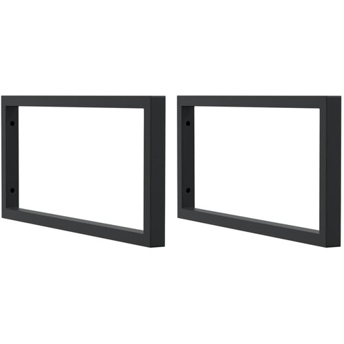  Zidna polica za umivaonik od čelika i masivne hrastovine Smeđa 60 x 60 x 2.5 cm Slike