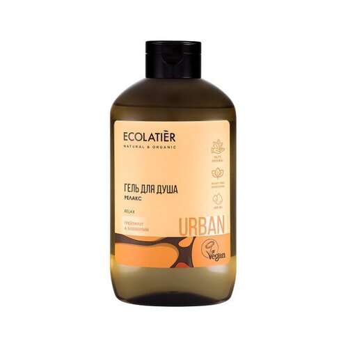 ECOLATIER Urban - Relaksirajuci gel za tu&amp;scaron;iranje GREJPFRUT &amp;amp; MANDARINA 600ml Slike