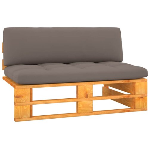 Srednja vrtna sofa od paleta boja meda od impregnirane borovine Slike