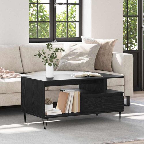  Kava Stol Crni hrast 90 x 49 x 45 cm Konstruirano drvo Cijene