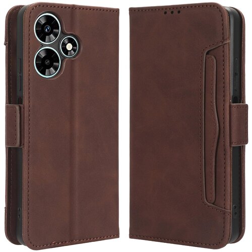 INORCO Za Infinix Hot 30 Play preklopno stojalo, usnjena torbica za telefon z več režami za kartice, pokrov denarnice, (22037092) Slike