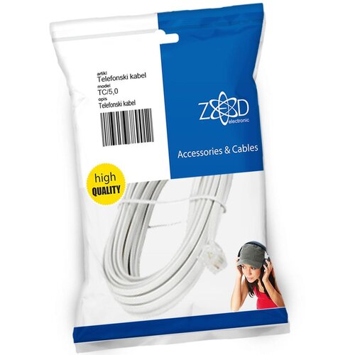 Zed Electronic Telefonski kabl sa konektori ma, 5 m, TC/5.0 Cijene