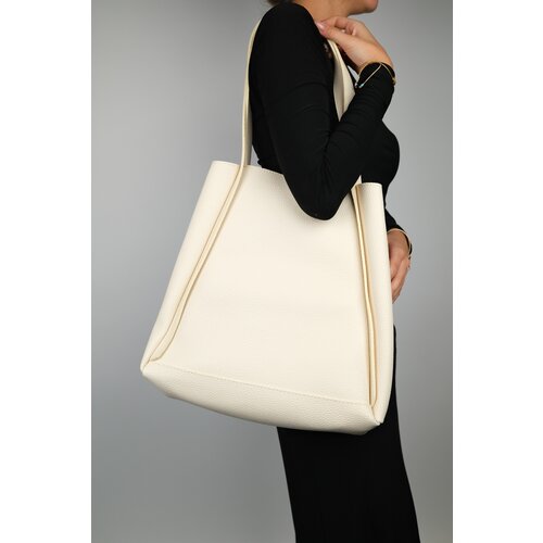 LuviShoes klos cream floater Women's shoulder bag Slike