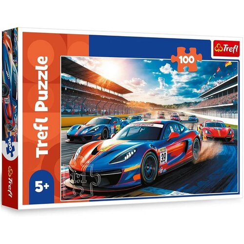 Trefl Brzi automobili na trkaćoj stazi - puzzle od 100 dijelova - Cene