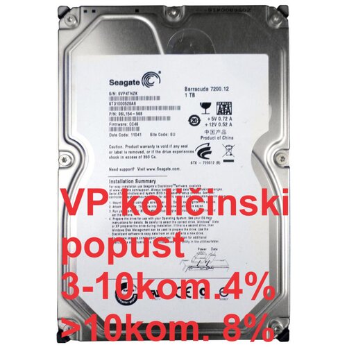 Seagate HDD 3.5 ** 1TB ST1000DM003 7200RPM 64MB SATA3 Slike