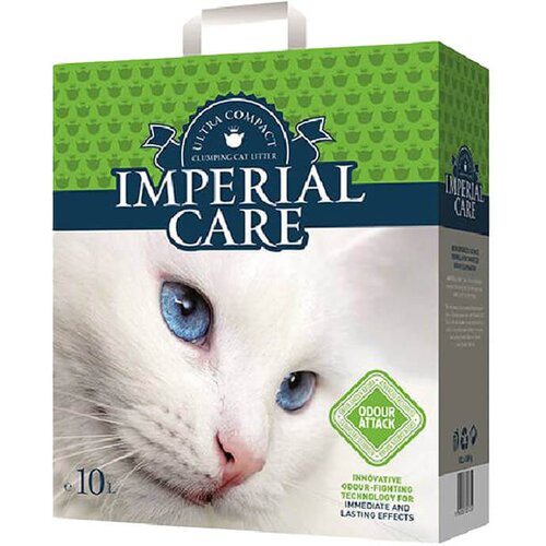 Imperial Care Clumping Odour Attack Green Garden - grudvajući posip za mačke (6L i 10L) 10L Cene