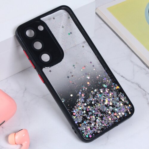 torbica frame glitter za samsung S916B galaxy S23 plus crna Slike