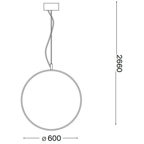 Ideal Lux led luster na sajli circus LED/33W/230V prečnik 60 cm cri 90 crna Slike
