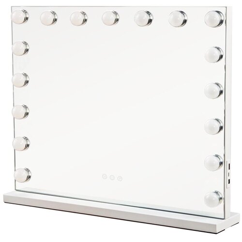 Brilagi LED prigu&amp;scaron;iva make-up ogledalo HOLLYWOOD LED/15W/230V 60x50 cm bela Slike