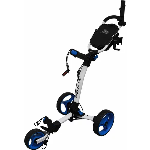 Axglo TriLite White/Blue Ročni voziček za golf