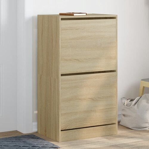 vidaXL Ormarić za cipele s 2 ladice boja hrasta 60 x 42 x 108 cm Cijene