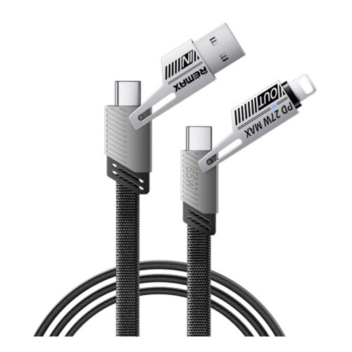 Remax DATA kabl (USB+TipC+Iphone) 3.1A RC-C189 65W crni 1m, Cene