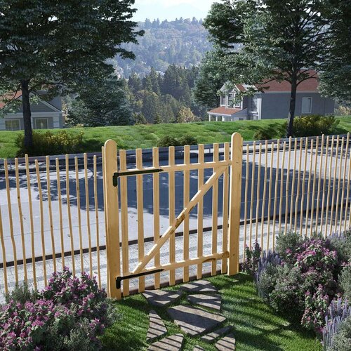 vidaXL jednostruka vrata za ogradu drvo lijeske 100x120 cm Cijene