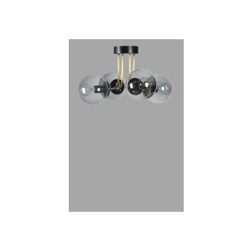 Opviq pablo 4 L&amp;uuml; siyah F&amp;uuml;me Camlı avize blackfume chandelier Slike