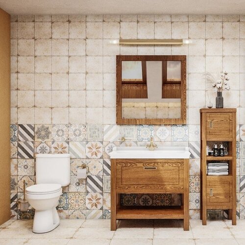 Vitra 7802-003-0001 Ricordi 80 x 53 cm keramični umivalnik z odprtino za armaturo retro izgleda Slike