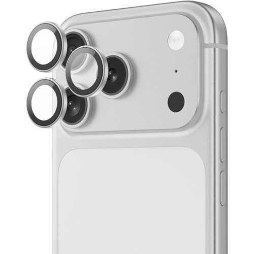 Benks kaljeno staklo DR Sapphire za&amp;scaron;tita za kameru za iPhone 17 Pro/17 Pro Max (3 komada leća) srebrna Slike