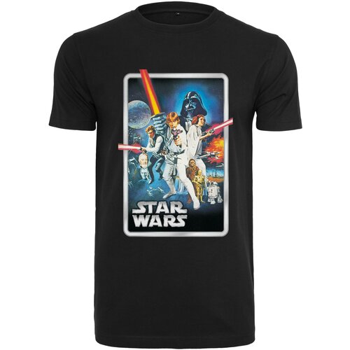 Merchcode Black T-shirt with Star Wars poster Cene