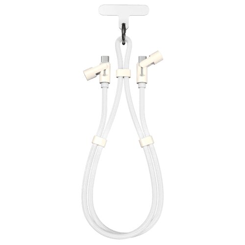S Box Kabl Lanyard Type-C na Type-C, 1.5 m, Beli Slike
