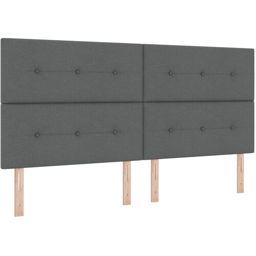 vidaXL LED vzglavnik Temno siva 100 cm Tkanina, (22067124) Cene