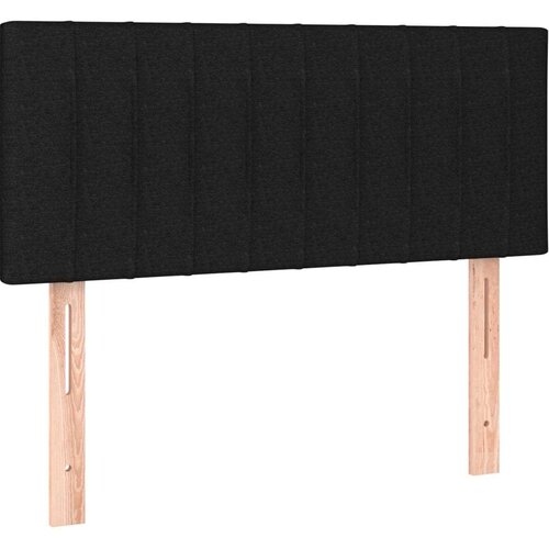  Uzglavlje crno 80 x 5 x 78/88 cm od tkanine Slike