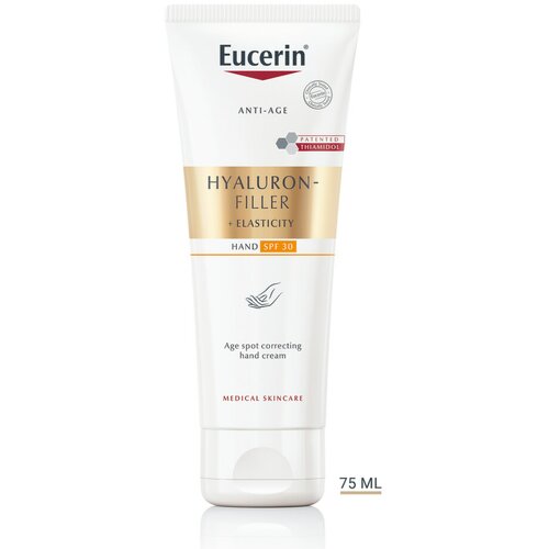 Eucerin hyaluron-filler + elasticity krema za ruke spf 30, 75 ml Slike